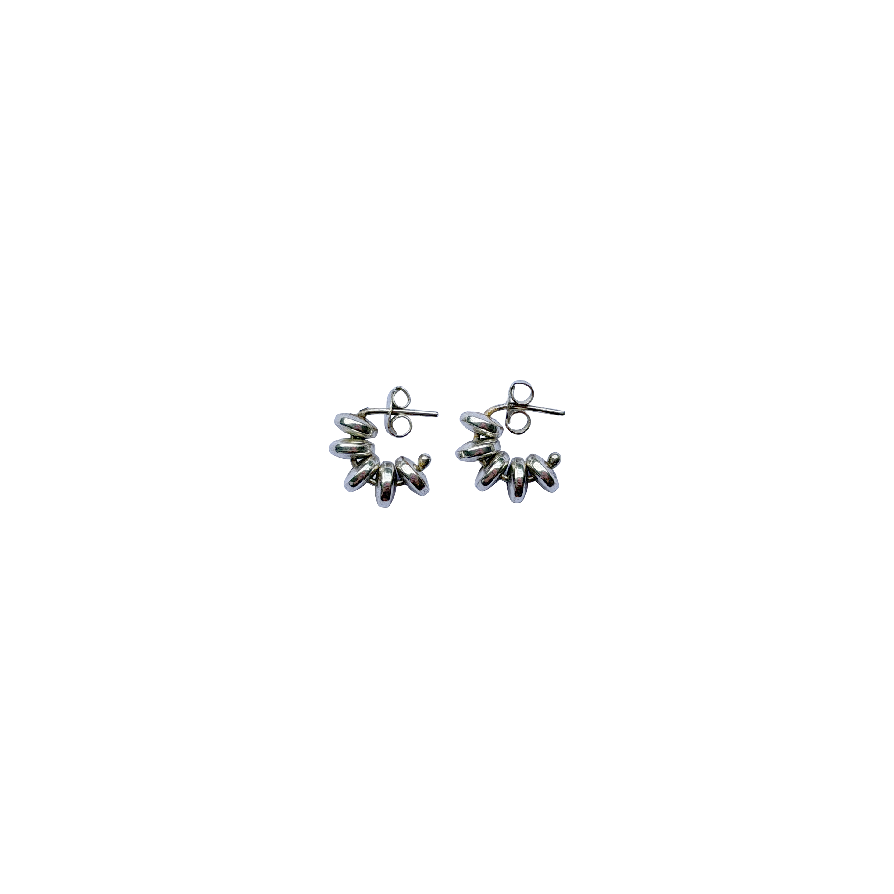 Aretes Plateados Alma en plata XS