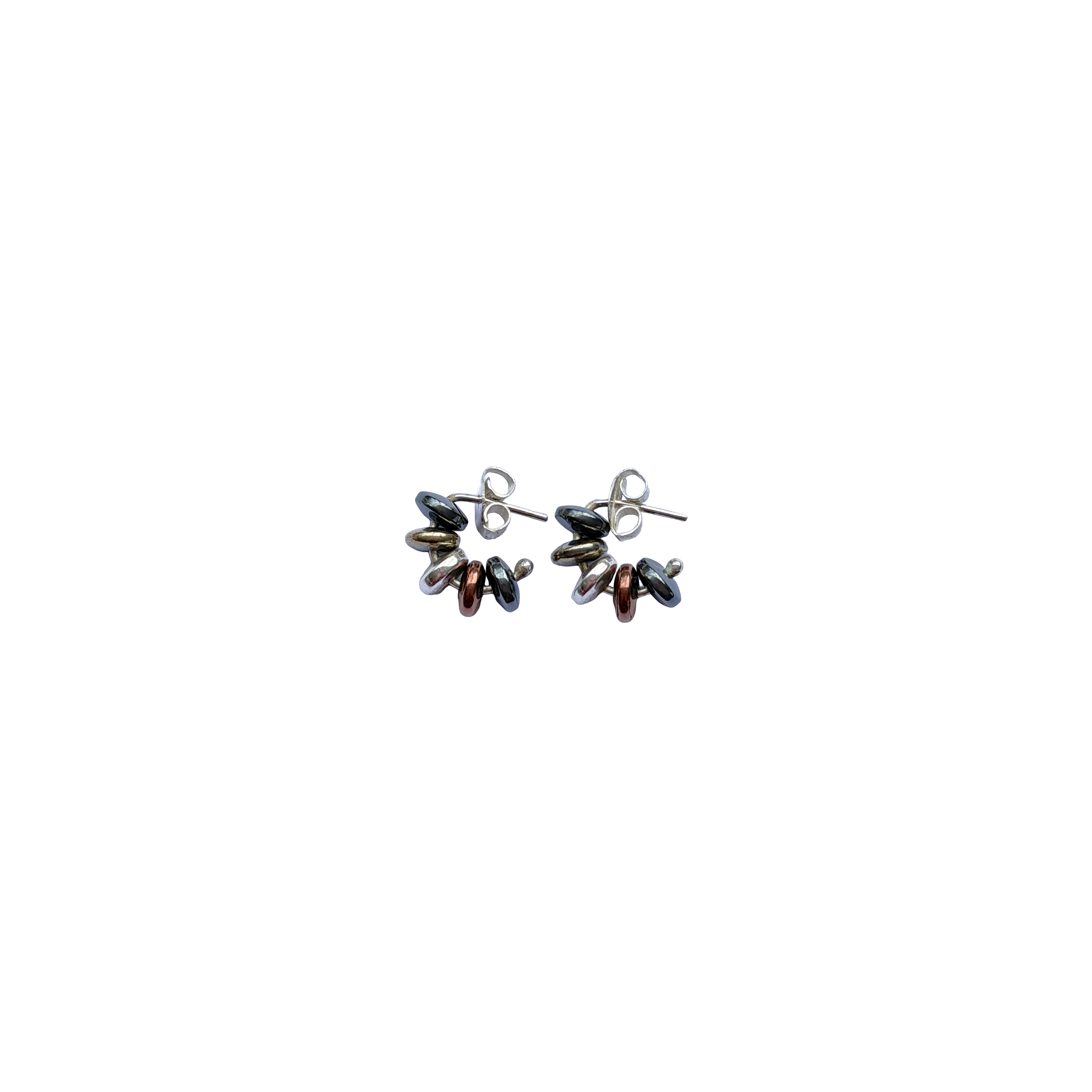 Aretes Rainbow Alma en Plata XS